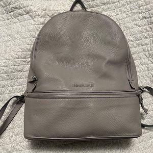 Michael Kors Rhea Medium Backpack Gray